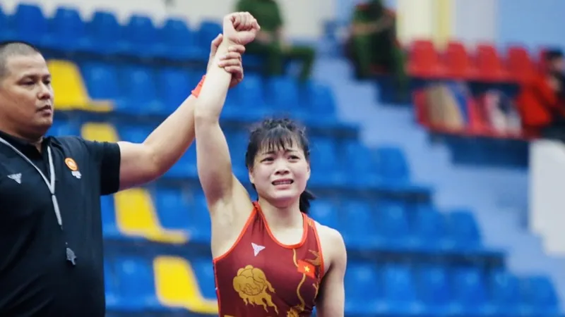 Nguyễn Thị Xuân đã không lọt được vào trận tranh suất chính thức dự Olympic Paris (Pháp) 2024 ở giải vòng loại Olympic tại Thổ Nhĩ Kỳ. Ảnh: DŨNG PHƯƠNG