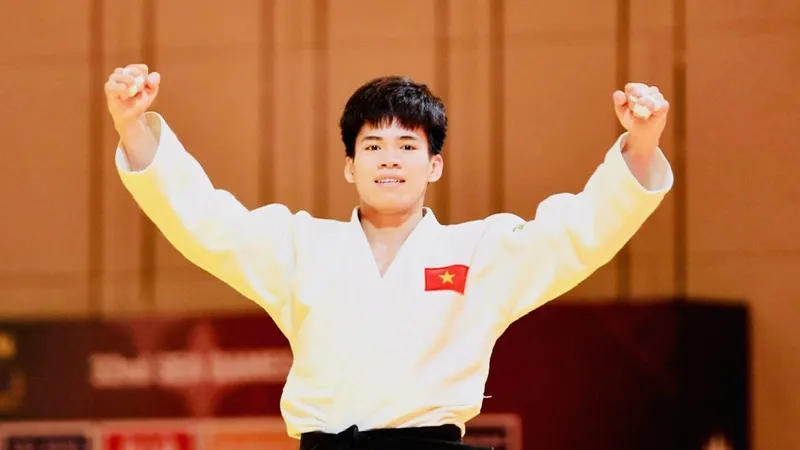 Tuyển thủ Chu Đức Đạt đang nỗ lực thi đấu các giải quốc tế để tích thêm điểm cá nhân cho bản thân. Ảnh: D.P