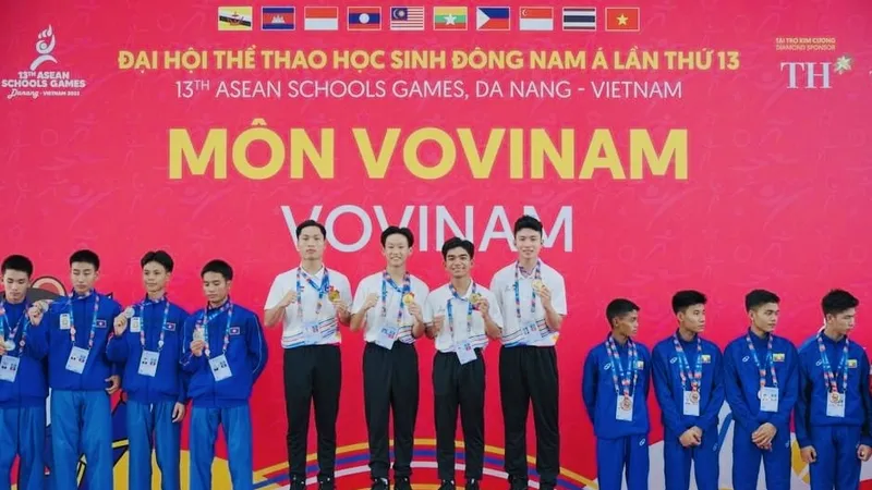 Vovinam thể thao học sinh Việt Nam đã đứng đầu môn thể thao này tại ASG 2024. Ảnh: ASG 2024