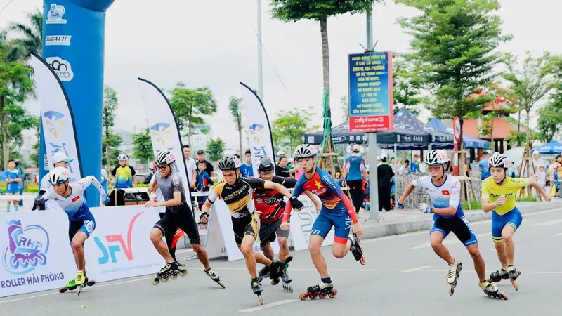 Các VĐV đã tranh tài giải vô địch câu lạc bộ xuất sắc quốc gia 2024 ở Hải Phòng. Ảnh: SFV