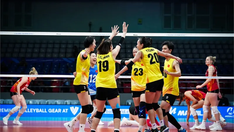 Đội tuyển bóng chuyền nữ Việt Nam có hạng 3 giải FIVB Challenge Cup 2024. Ảnh: FIVB