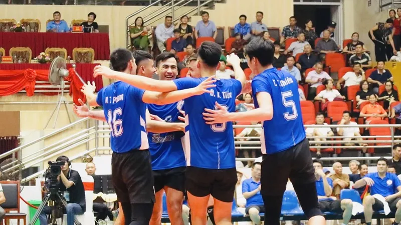 Bóng chuyền nam Sanest Khánh Hòa nhiều khả năng sẽ dự cúp các câu lạc bộ nam châu Á 2024. Ảnh: S.KH