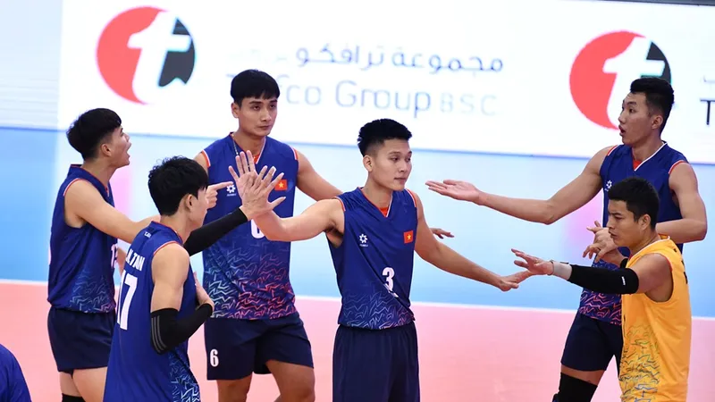 Đội tuyển bóng chuyền nam Việt Nam đã hoàn tất đăng ký 14 tuyển thủ dự giải SEA V.League 2024. Ảnh: AVC