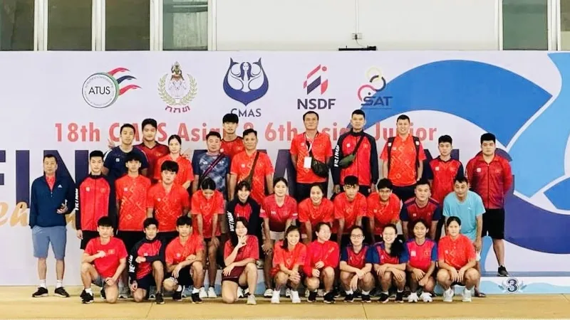 Đội tuyển lặn Việt Nam dự giải World Cup thế giới 2024 với mục tiêu quan trọng. Ảnh: VASA