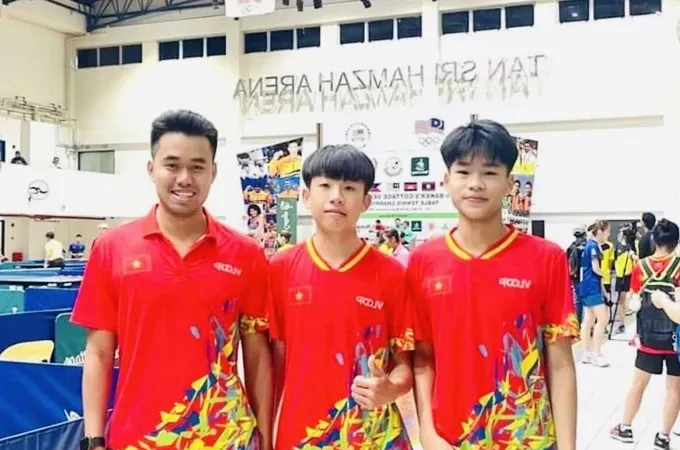 VĐV bóng bàn trẻ Việt Nam được cơ hội dự Trại tập huấn chuyên môn và thi đấu giải thuộc hệ thống WTT. Ảnh: VTTF