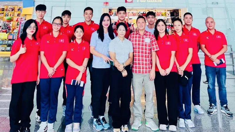 Thành viên đội lặn Việt Nam đang có mặt tại Thái Lan thi đấu World Cup 2024. Ảnh: NGUYỄN NGỌC