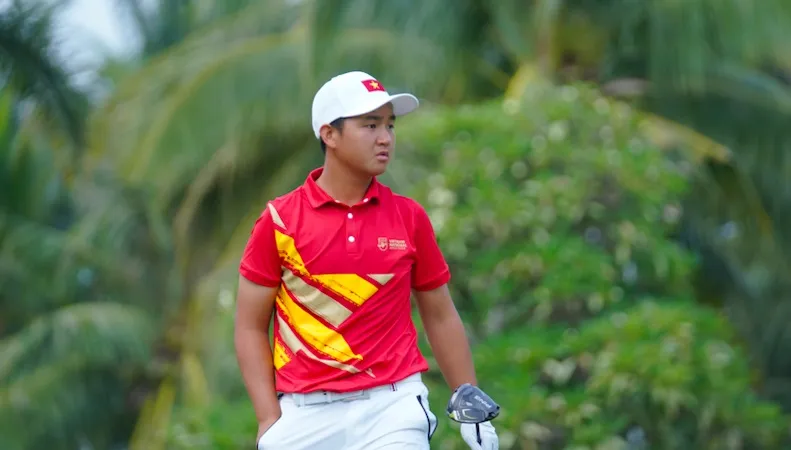 Anh Minh cùng đồng đội sẽ dự giải golf châu Á-Thái Bình Dương 2024 vào tháng 10. Ảnh: VGA