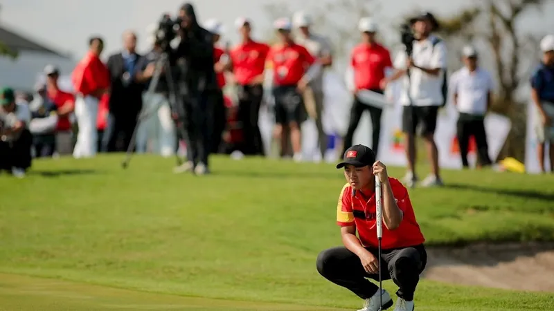 Golf thủ Anh Minh dự kiến có mặt trong đội hình tập huấn tới đây tại TPHCM. Ảnh: VGA