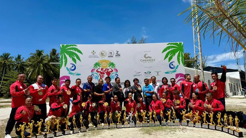 Tuyển thể hình Việt Nam giành vị trí số 1 ở giải vô địch thế giới 2024. Ảnh: MINH MINH