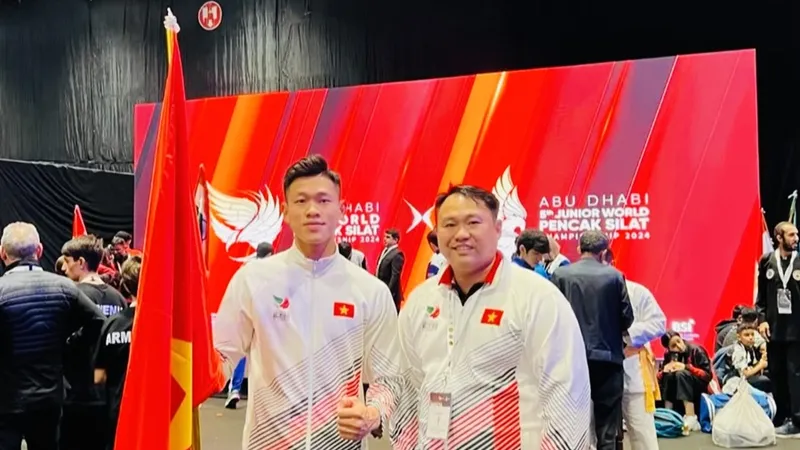 Tuyển thủ Nguyễn Tấn Sang giành được kết quả HCV cho mình tại giải vô địch thế giới 2024. Ảnh: T.SANG