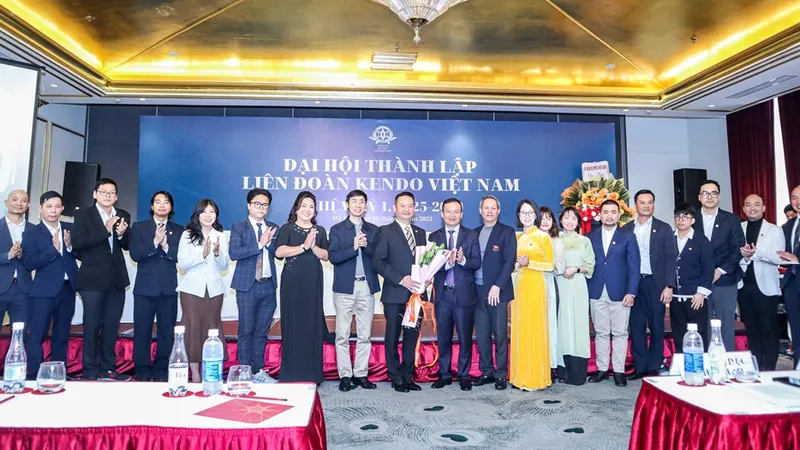 Liên đoàn kendo Việt Nam đã ra mắt chính thức sau Đại hội đại biểu nhiệm kỳ lần thứ nhất. Ảnh: MINH MINH