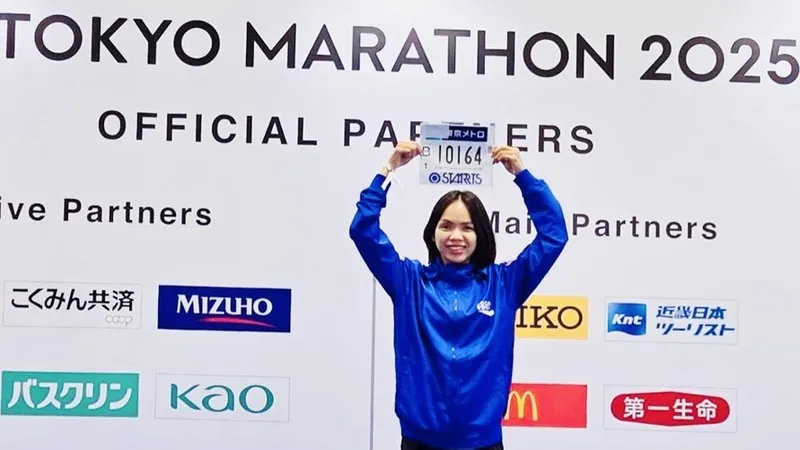 Ngọc Hoa tự tin sẵn sàng thi đấu giải Tokyo marathon 2025. Ảnh: NGỌC HOA