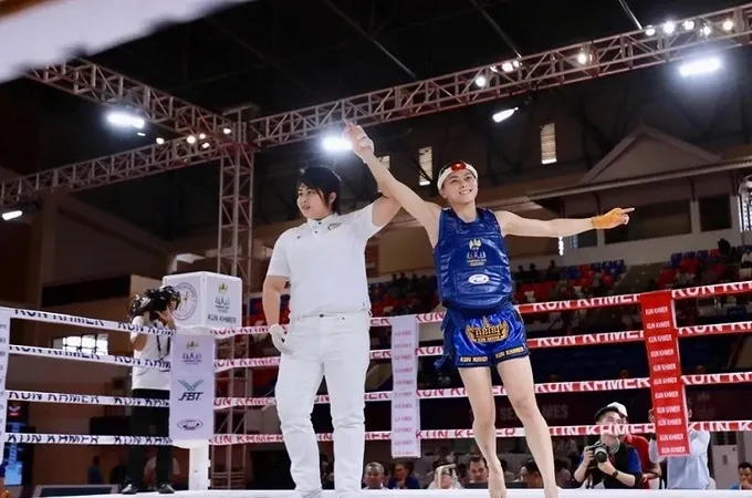 Huỳnh Hà Hữu Hiếu đang là võ sỹ muay hàng đầu của thể thao TPHCM lúc này. Ảnh: DŨNG PHƯƠNG