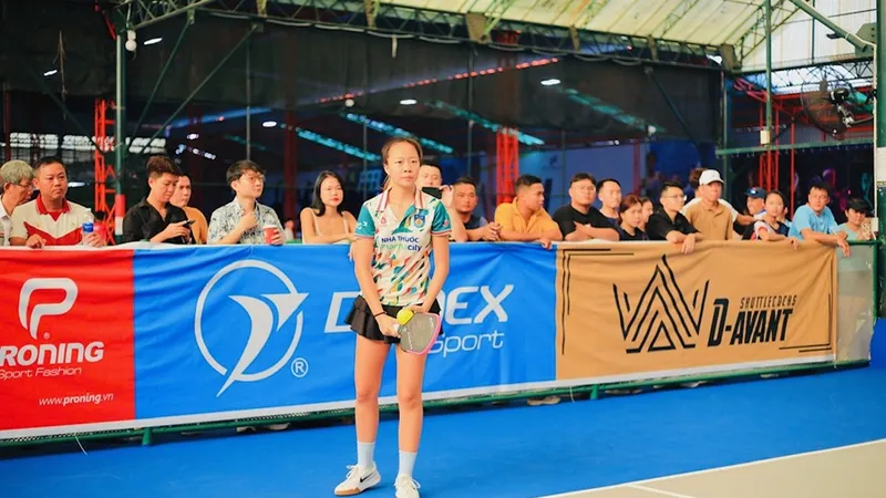 Tay vợt Sofia Phương Anh được giới chuyên môn chú ý tại giải vô địch quốc gia năm nay. Ảnh: MINH MINH