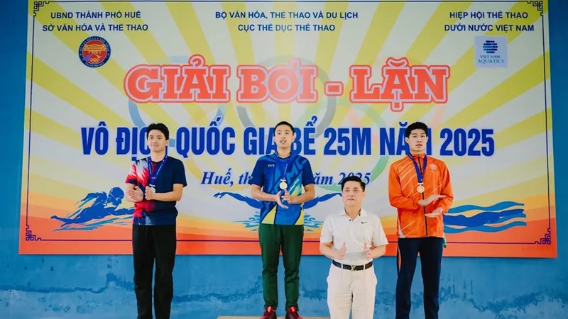 Nguyễn Thành Lộc tiếp tục là kình ngư có nhiều kết quả tốt cho đội lặn TPHCM tại giải năm nay. Ảnh: VASA