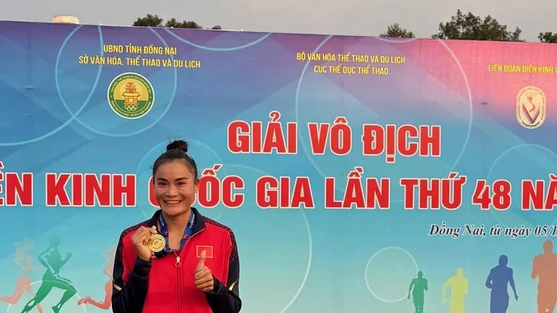 Quách Thị Lan là tuyển thủ từng giành HCV tại ASIAD của điền kinh Việt Nam vẫn đang thi đấu và có cơ hội của mình. Ảnh: MINH MINH