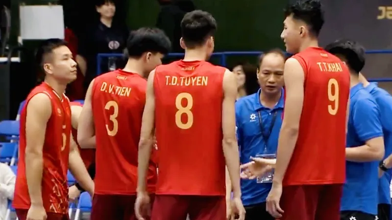 Đội tuyển bóng chuyền nam Việt Nam không có kết quả tốt tại Cúp các câu lạc bộ nam châu Á 2025. Ảnh: AVC