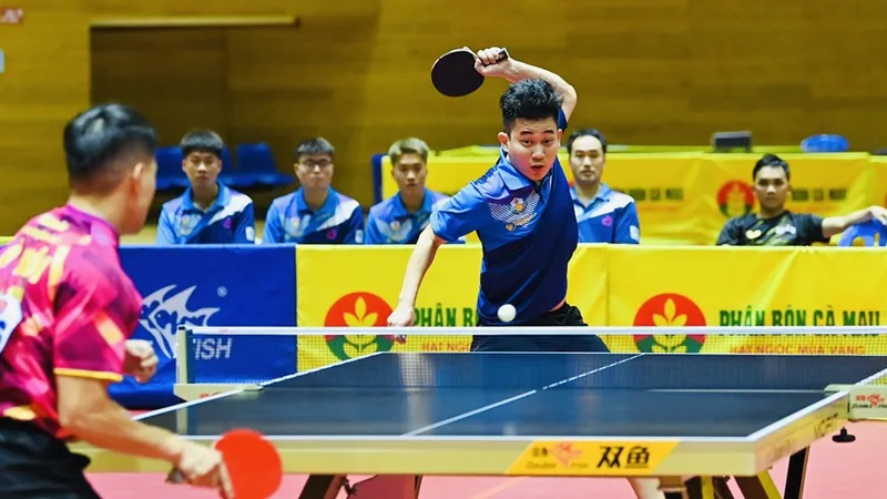 Lê Đình Đức thi đấu thuyết phục tại giải vô địch quốc gia 2025 vừa qua ở Đà Nẵng. Ảnh: DUY LINH