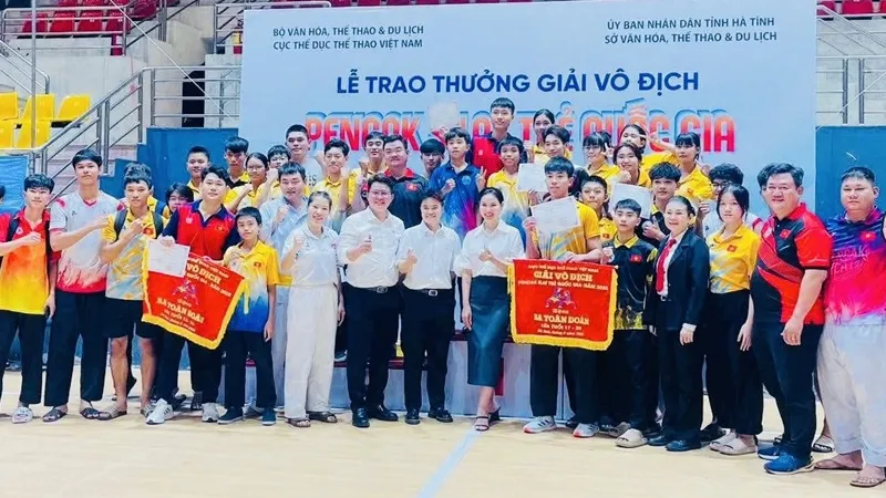 Đội pencak silat trẻ TPHCM đã giành thành tích tốt tại giải năm nay ở Hà Tĩnh. Ảnh: PENCAKSILATTPHCM