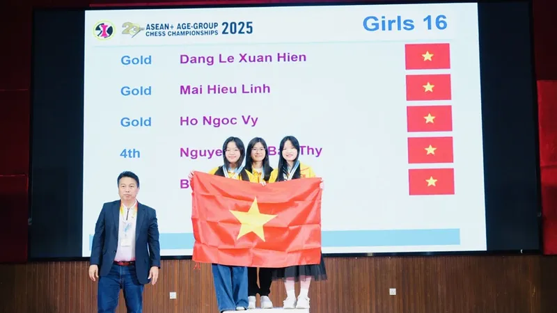 Cờ vua trẻ Việt Nam có các chiến thắng quan trọng tại giải vô địch nhóm tuổi Đông Nam Á 2025. Ảnh: NGUYỄN MINH