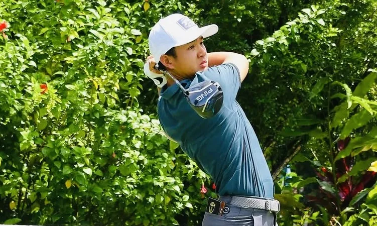 Golfer Nguyễn Anh Minh thi đấu tốt tại Singapore vừa qua. Ảnh: VGA