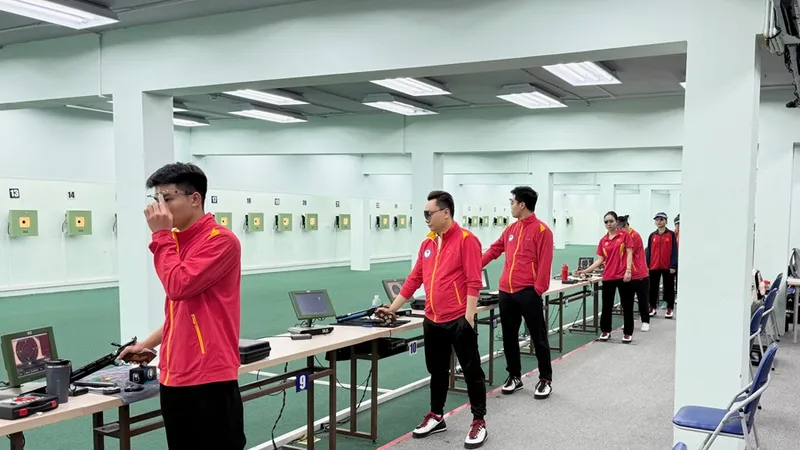 Bắn súng là môn đã có nội dung từng giành HCV Olympic cho thể thao Việt Nam nên vẫn được đầu tư tập trung nhất. Ảnh: MINH MINH