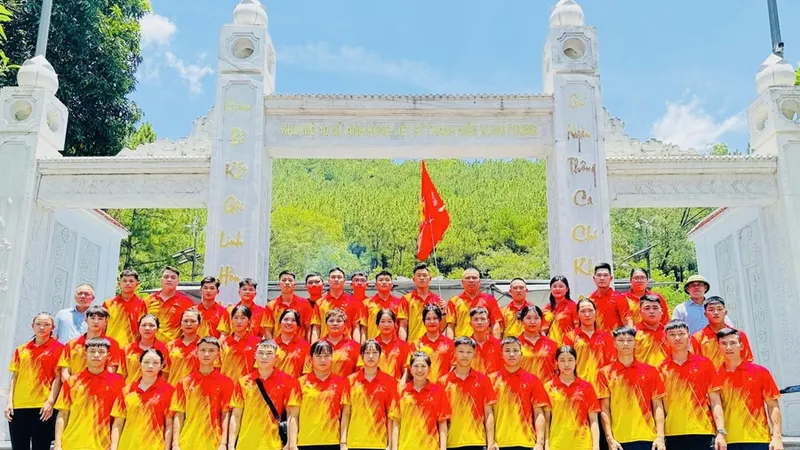 Đội tuyển pencak silat Việt Nam đã có mặt tại Hà Tĩnh để dự giải vô địch châu Á 2025 trên sân nhà. Ảnh: VĂN HÙNG