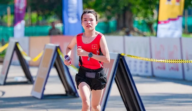 Tuyển thủ Lê Thị Tuyết từng dự SEA Games 32 tại Campuchia và có HCB marathon nữ. Ảnh: ĐOÀNTTVN