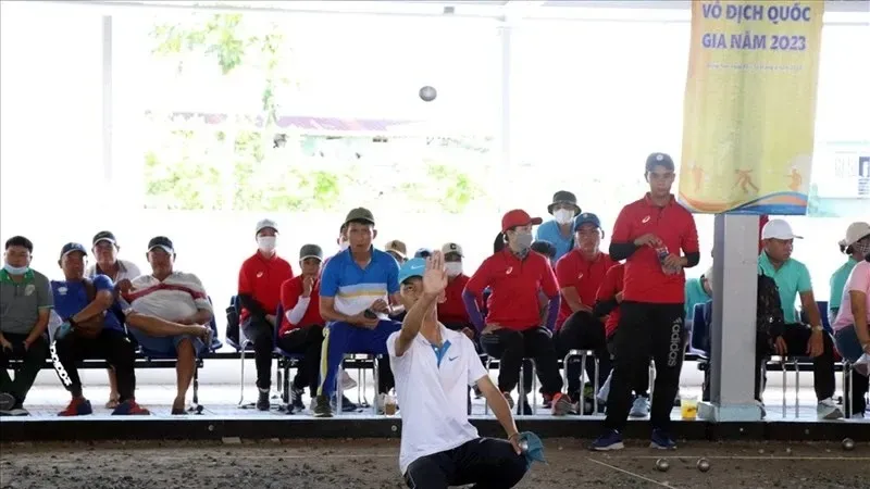 Môn bi sắt vẫn được tổ chức tại SEA Games 33-2025 và thể thao Việt Nam sẽ chọn lực lượng tốt nhất tham dự. Ảnh: THÀNH AN