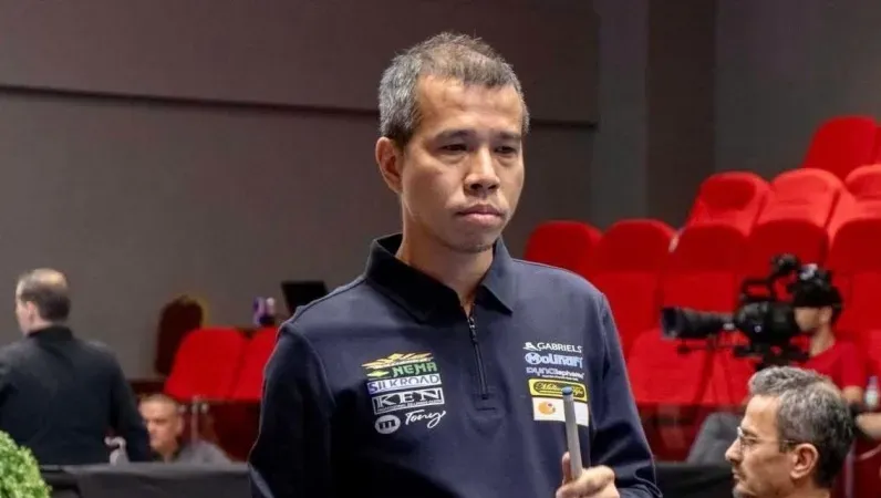 Trần Quyết Chiến đã giành được suất tham dự giải vô địch carom 3 băng thế giới 2025. Ảnh: UMB