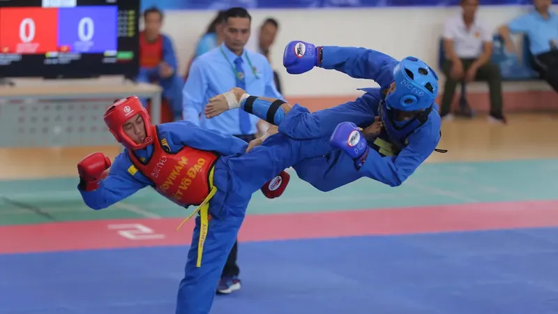 VĐV vovinam Việt Nam sẽ thi đấu các nội dung tại giải vô địch quốc gia. Ảnh: DŨNG PHƯƠNG