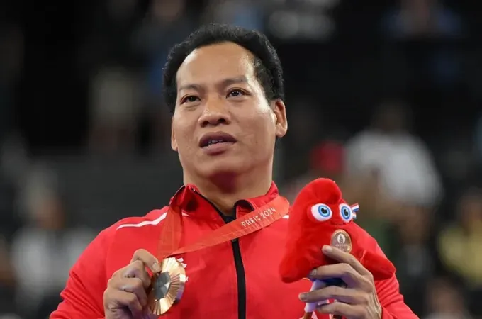 Lực sĩ thể thao người khuyết tật Lê Văn Công, Ảnh: PARALYMPIC