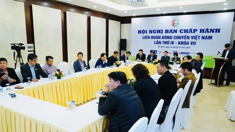 Liên đoàn bóng chuyền Việt Nam có những quyết định quan trọng ở ngày 11-9 vừa qua. Ảnh: VFV
