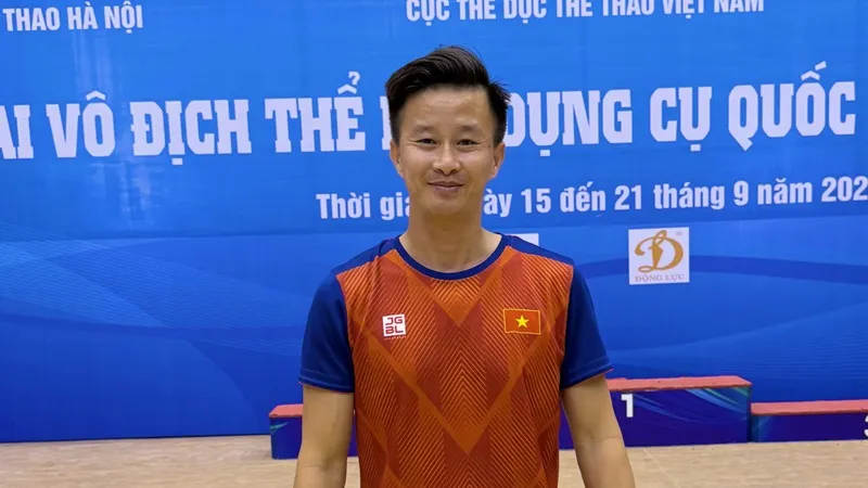 HLV Trương Minh Sang tin tưởng đội TDDC TPHCM sẽ có sự chuẩn bị kỹ cho Đại hội thể thao toàn quốc 2026. Ảnh: MINH CHIẾN