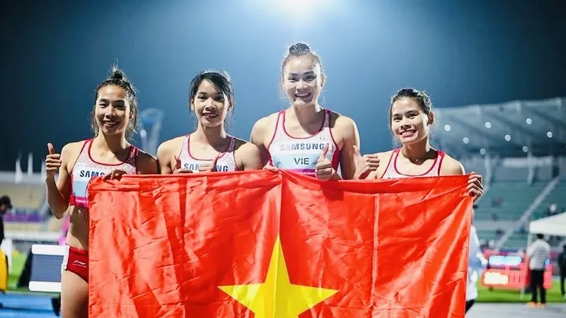 Quách Thị Lan không sang Pháp nhưng vẫn là gương mặt quan trọng của đội tuyển điền kinh Việt Nam. Ảnh: AAA