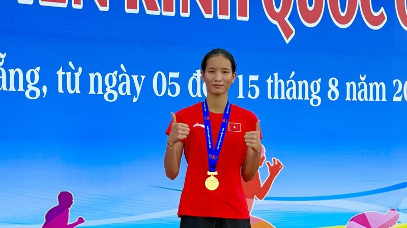 Tuyển thủ Dương Thị Thảo sẽ tập huấn Trung Quốc để chuẩn bị cho SEA Games 33-2025. Ảnh: MINH CHIẾN