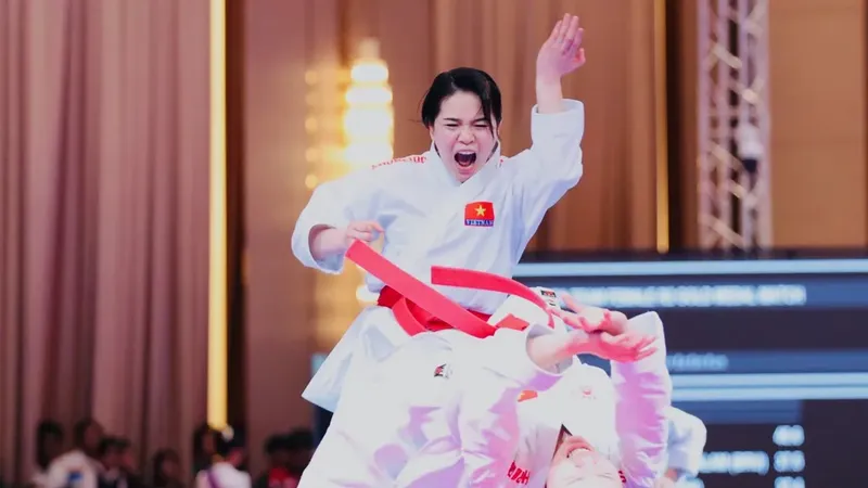 Đội tuyển karate Việt Nam có thêm sự chuẩn bị chuyên môn khi chuyên gia trở lại làm việc từ tháng 10. Ảnh: DŨNG PHƯƠNG