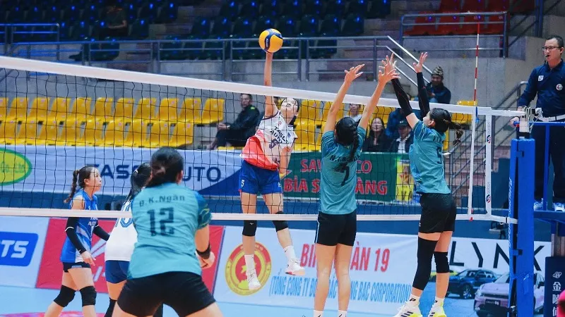 Đội nữ Hà Nội đã chiến thắng tại tứ kết để có suất vào bán kết giải năm nay tại Hà Tĩnh. Ảnh: BCHN