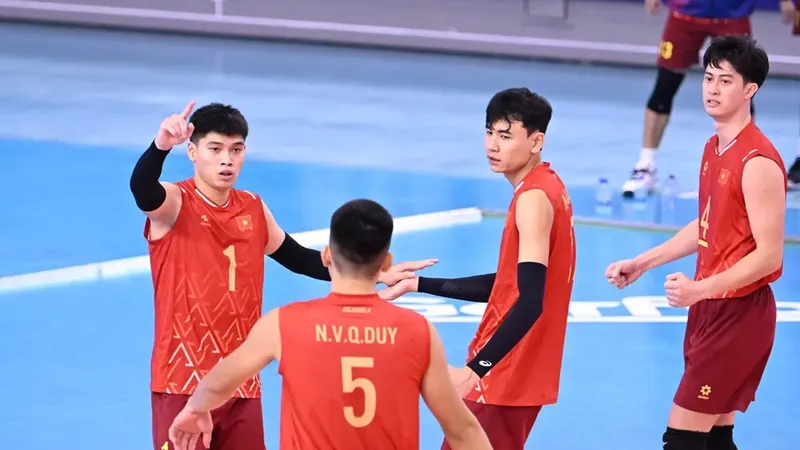 Đội tuyển bóng chuyền nam Việt Nam sẽ tiếp tục tập huấn ở khu vực phía Nam trong thời gian sắp tới. Ảnh: AVC