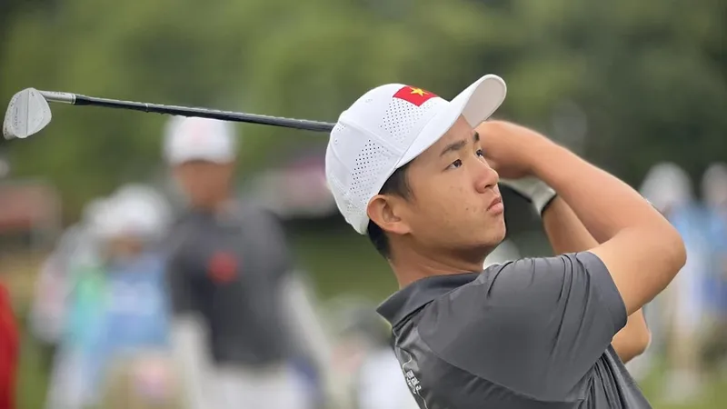 Golf thủ Nguyễn Anh Minh là 1 trong những tuyển thủ quan trọng của đội tuyển golf Việt Nam. Ảnh: VGA
