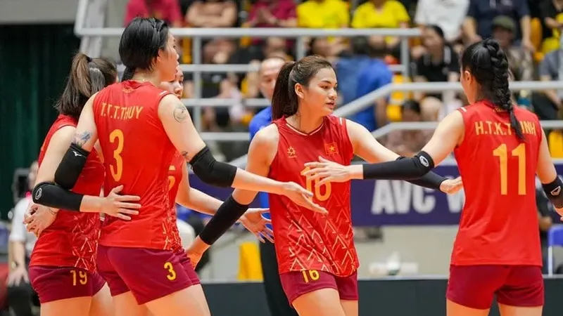 Đội tuyển bóng chuyền nữ Việt Nam đã có mặt tại Vĩnh Long để chuẩn bị cho SEA Games 33-2025. Ảnh: AVC
