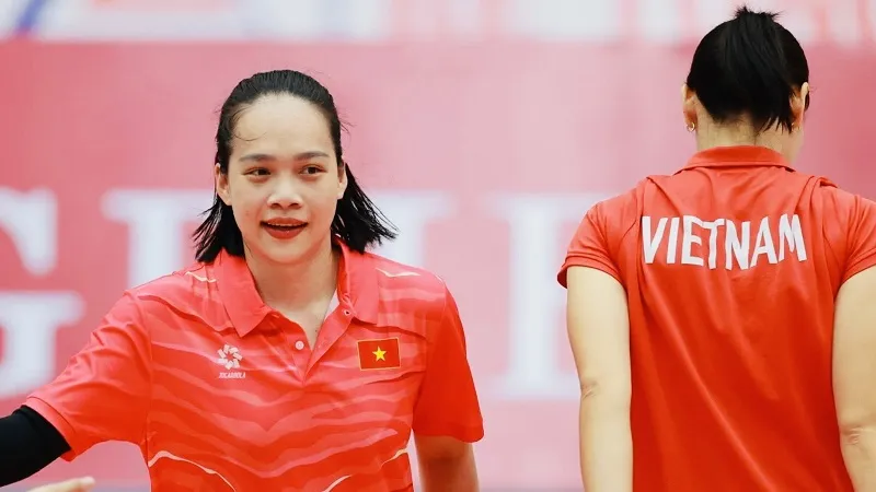 Võ Thị Kim Thoa là một trong những cầu thủ chuyền 2 quan trọng của đội tuyển bóng chuyền nữ Việt Nam tham dự SEA Games 33-2025. Ảnh: DŨNG PHƯƠNG
