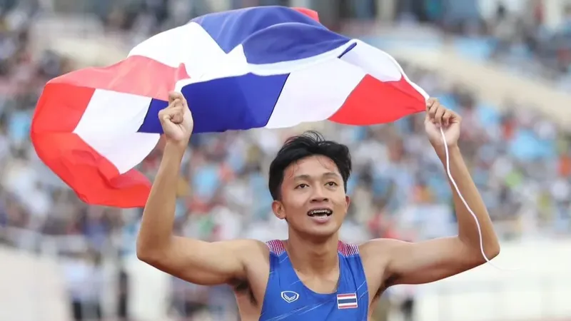 Tuyển thủ Puripol Boonson của Thái Lan tiếp tục tham dự SEA Games 33-2025 trên sân nhà. Ảnh: THAILANDOLYMPIC