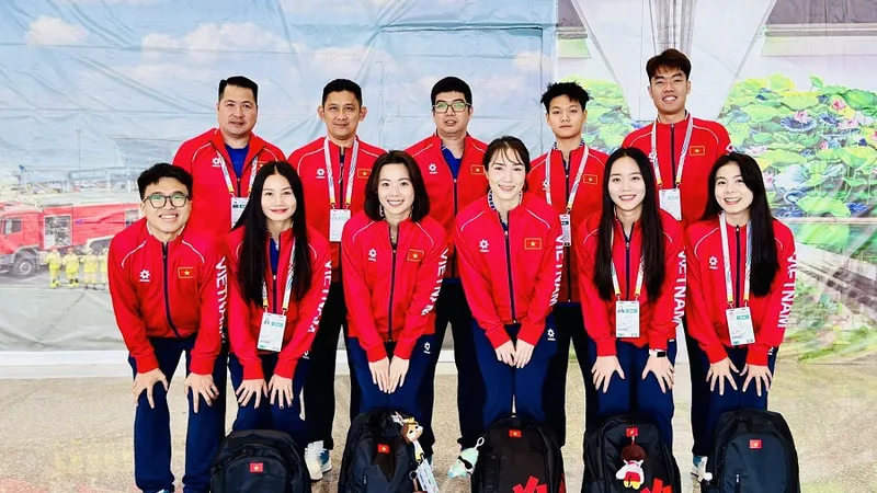 Đội tuyển cầu lông Việt Nam sẽ thi đấu trận đầu tiên nội dung đồng đội nữ vào ngày 7-12. Ảnh: TRUNG KIÊN