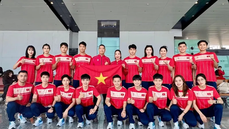 Đội tuyển cầu mây Việt Nam tự tin sang Thái Lan thi đấu SEA Games 33-2025. Ảnh: HOÀNG THÁI