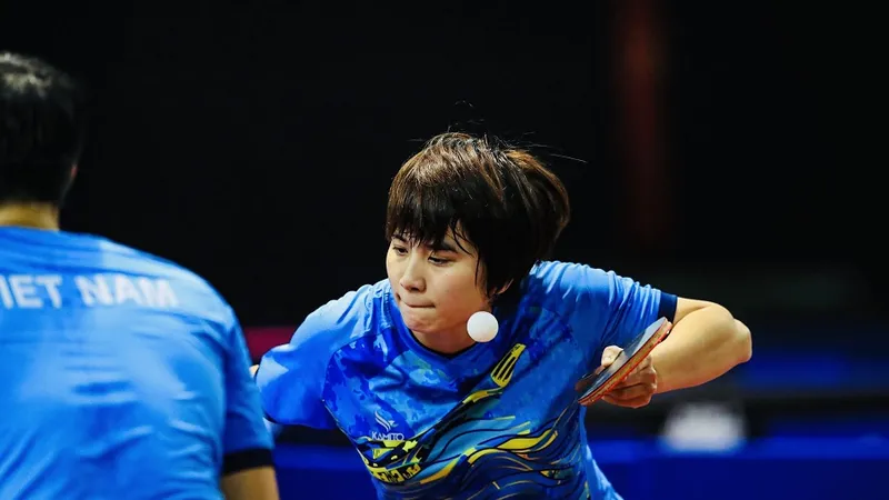Nguyễn Khoa Diệu Khánh là gương mặt hàng đầu của đội tuyển bóng bàn Việt Nam tại SEA Games 33-2025. Ảnh: MINH DÂN