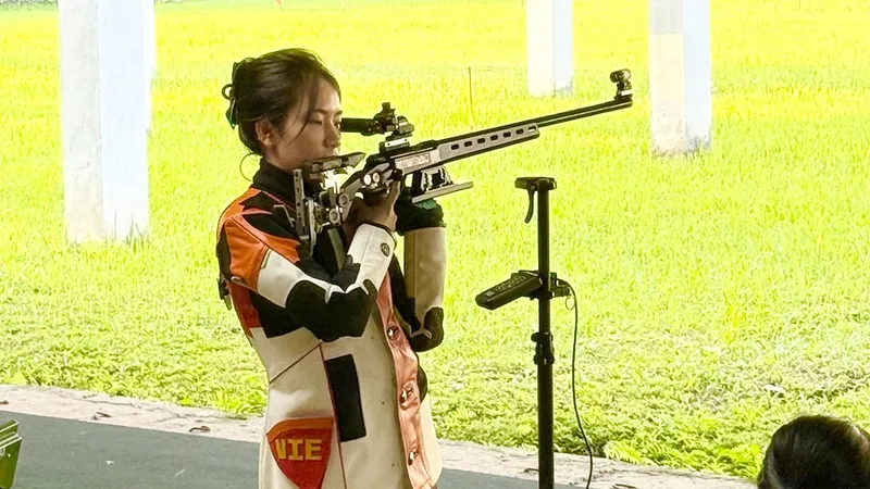 Lê Thị Mộng Tuyền sẽ bắt đầu thi đấu tìm tấm huy chương SEA Games 33-2025 trong ngày 12-12. Ảnh: MINH CHIẾN