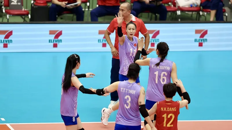 Đội tuyển bóng chuyền nữ Việt Nam đã thắng Philippines để vào chung kết SEA Games 33-2025. Ảnh: DŨNG PHƯƠNG