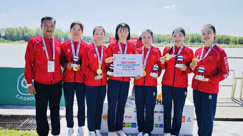 Các tay chèo của đua thuyền Việt Nam từng đạt kết quả tốt tại SEA Games 33-2025. Ảnh: DŨNG PHƯƠNG