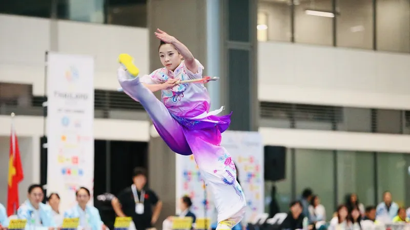 Dương Thúy Vi tiếp tục được tập trung đội tuyển wushu Việt Nam năm 2026. Ảnh: DŨNG PHƯƠNG